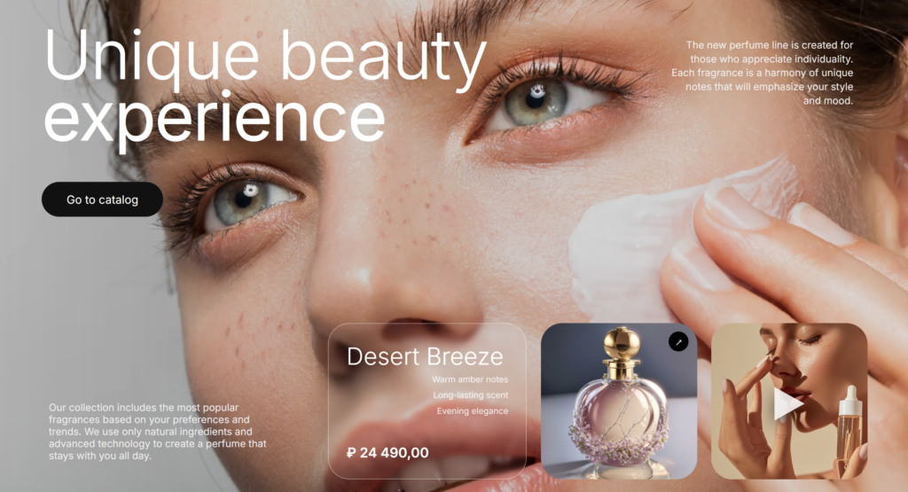 Luxury Beauty Landing Page Template